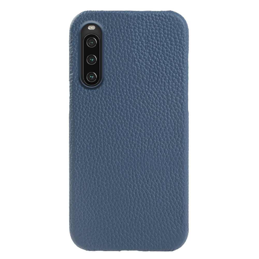 

Für Sony Xperia 10 III 5G / 10 III Lite Magnetic Handy Case Echte Kuh -leder -pc -rückenabdeckung - Blau, Xperia 10 III 5G