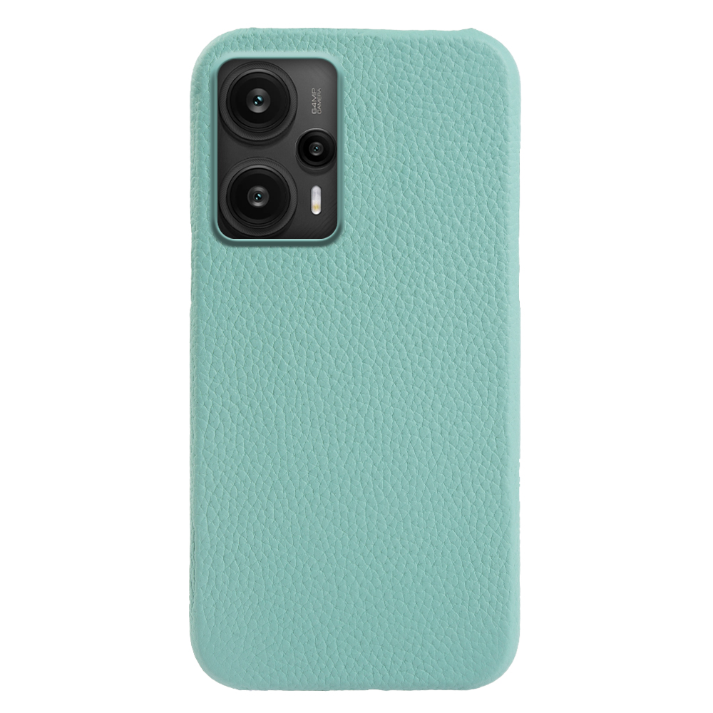 

Für Xiaomi Redmi Note 12 Turbo / Poco F5 5G Magnetische Anti-drogen-telefonhülle Echte Kuhleder+pc Rückenabdeckung - Minzgrün, Xiaomi Redmi Note 12 Turbo