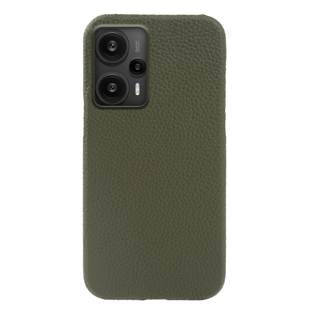 

Für Xiaomi Redmi Note 12 Turbo / Poco F5 5G Magnetische Anti-drogen-telefonhülle Echte Kuhleder+pc Rückenabdeckung - Grün, Xiaomi Redmi Note 12 Turbo