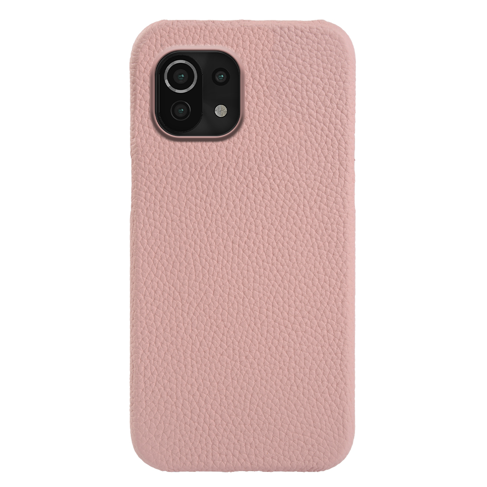 

Für Xiaomi 11 Lite 5g NE / Mi 11 Lite 4g / 5G Magnetic Phone Case Echte Kuhleder+pc Anti-scratch-abdeckung - Rosa, Xiaomi Mi 11 Lite 5G