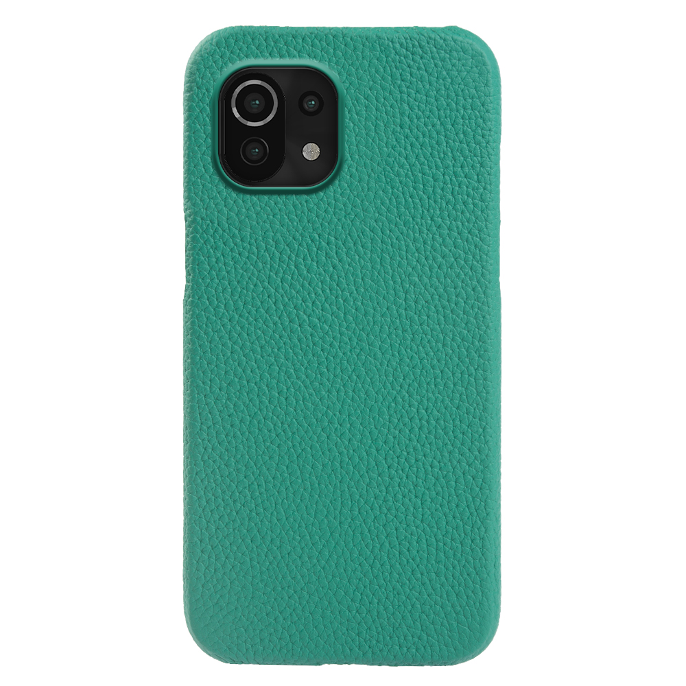 

Für Xiaomi 11 Lite 5g NE / Mi 11 Lite 4g / 5G Magnetic Phone Case Echte Kuhleder+pc Anti-scratch-abdeckung - Cyan, Xiaomi Mi 11 Lite 5G