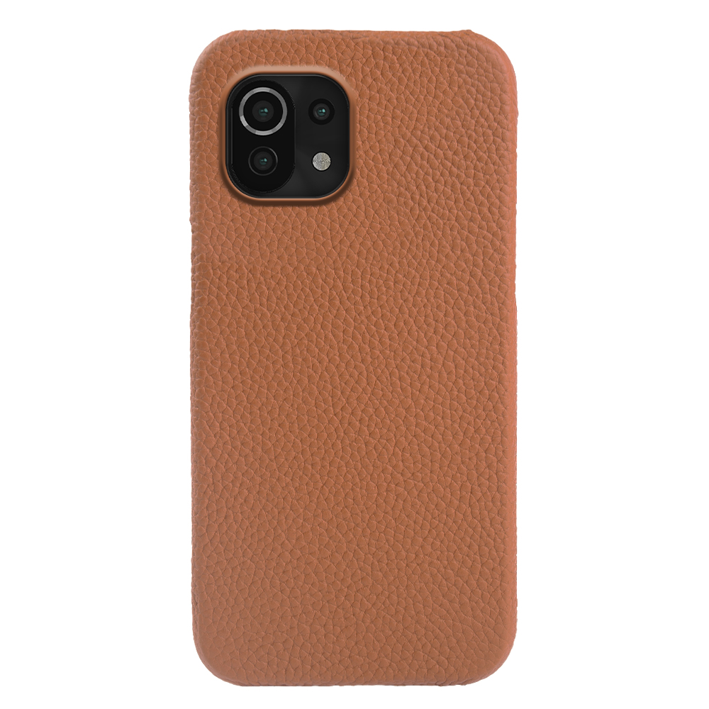 

Für Xiaomi 11 Lite 5g NE / Mi 11 Lite 4g / 5G Magnetic Phone Case Echte Kuhleder+pc Anti-scratch-abdeckung - Braun, Xiaomi Mi 11 Lite 5G