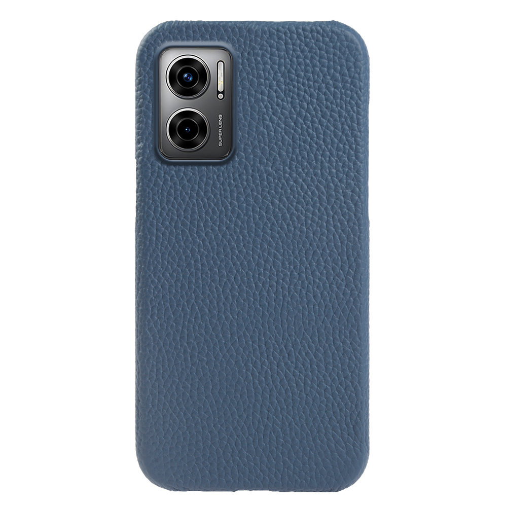 

Für Xiaomi Redmi 11 Prime 5G Echtes Kuhleder+pc Phone Case Litchi Textur Magnetic Protective Cover - Blau, Xiaomi Redmi 11 Prime 5G