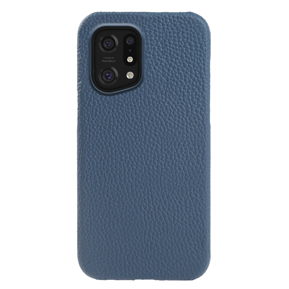 

Für Oppo Finden Sie X5 Magnetic Anti-drop Phone Case Litchi Textur Echtes Kuhleder+pc-abdeckung - Blau, Oppo Find X5
