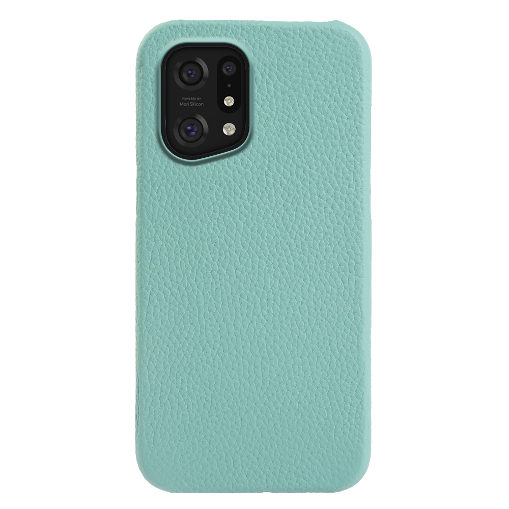 

Für Oppo Finden Sie X5 Pro Litchi Textur Echte Kuhleder+pc -abdeckung Magnetische Mobiltelefonhülle - Minzgrün, Oppo Find X5 Pro