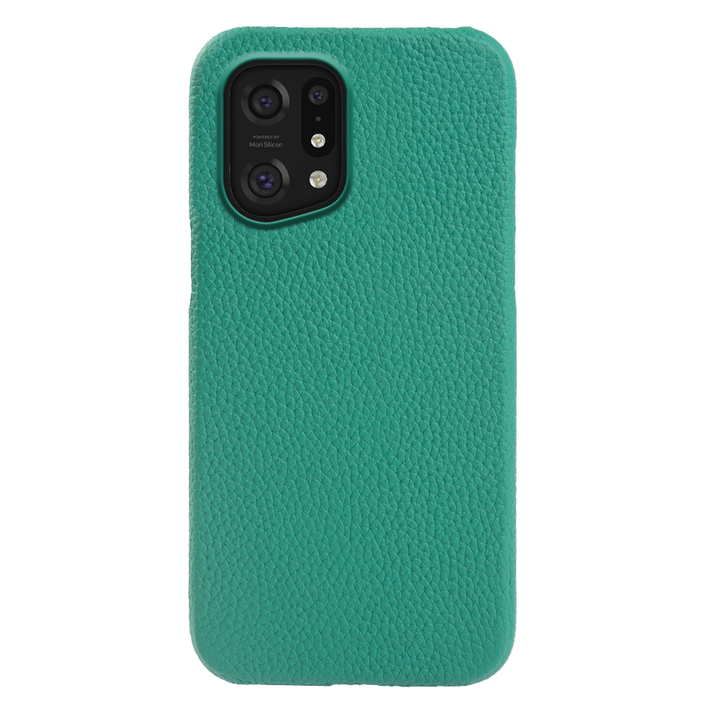 

Für Oppo Finden Sie X5 Pro Litchi Textur Echte Kuhleder+pc -abdeckung Magnetische Mobiltelefonhülle - Cyan, Oppo Find X5 Pro
