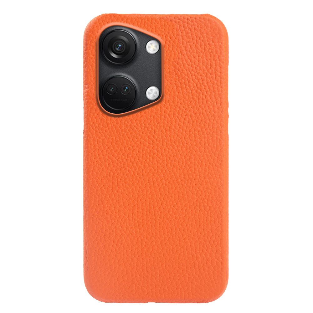 

Für OnePlus Nord 3 5g / Ace 2V Litchi Textur Echtes Kuhleder+pc-abdeckung Magnetischer Anti-fall-telefonhülle - Orange, OnePlus Nord 3 5G