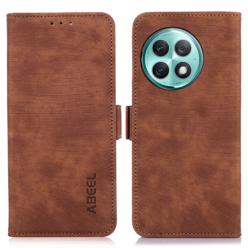 

ABEEL Für Oneplus Ace 2 Pro 5G Anti-Scratch Retro Texture Phone Cover Wallet Ständer PU Leder Telefon Shell Hülle - Braun, OnePlus Ace 2 Pro 5G