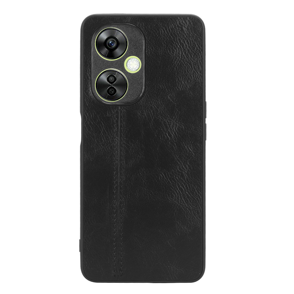 

Für Oppo K11 5G Stitching Line Telefon Zurück -abdeckung PU Lederbeschichteter PC+TPU -schutzhülle - Schwarz, Oppo K11 5G