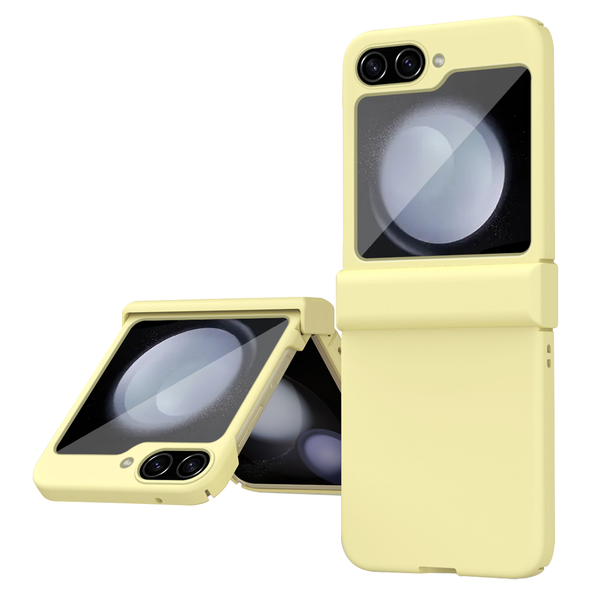 

Für Samsung Galaxy Z Flip5 5G Hard PC Phone Case Scharnierschutz Drop-proof Mobile Protective Cover - Gelb, Galaxy Z Flip5 5G