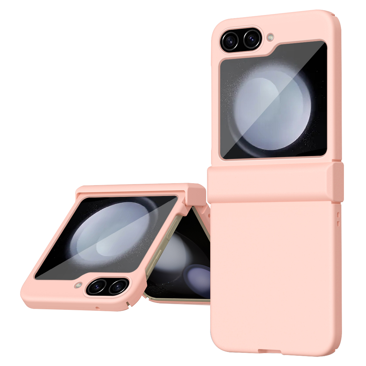 

Für Samsung Galaxy Z Flip5 5G Hard PC Phone Case Scharnierschutz Drop-proof Mobile Protective Cover - Rosa, Galaxy Z Flip5 5G