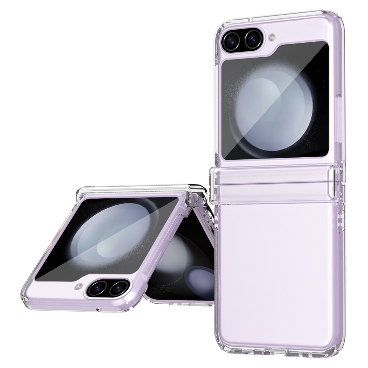 

Für Samsung Galaxy Z Flip5 5G Hard PC Phone Case Scharnierschutz Drop-proof Mobile Protective Cover - Transparent, Galaxy Z Flip5 5G