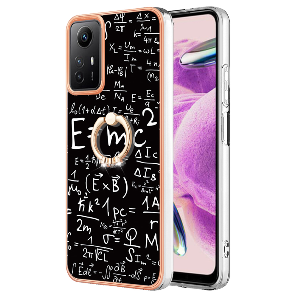 

YB IMD Series-20-stil D Für Xiaomi Redmi Note 12s 4G Kickstand Tpu-hülle 2,0 mm Imd-muster Elektroplating Telefonabdeckung - Gleichung, Xiaomi Redmi Note 12S 4G
