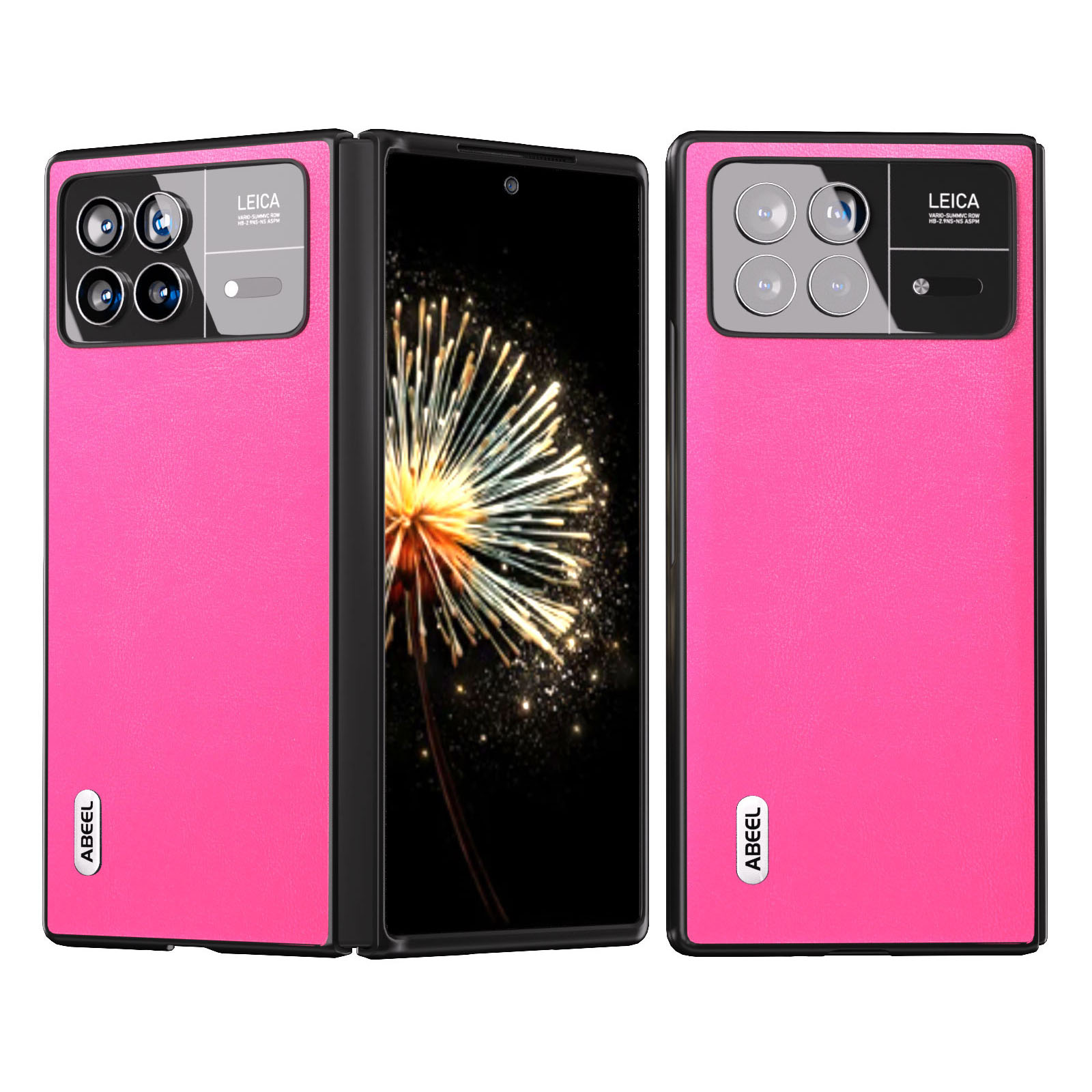 

ABEEL Für Xiaomi Mix Falt 3 5G Schreibung Schreibung Der Stufte Puleder+pc Telefonhülle - Rose, Xiaomi Mix Fold 3 5G