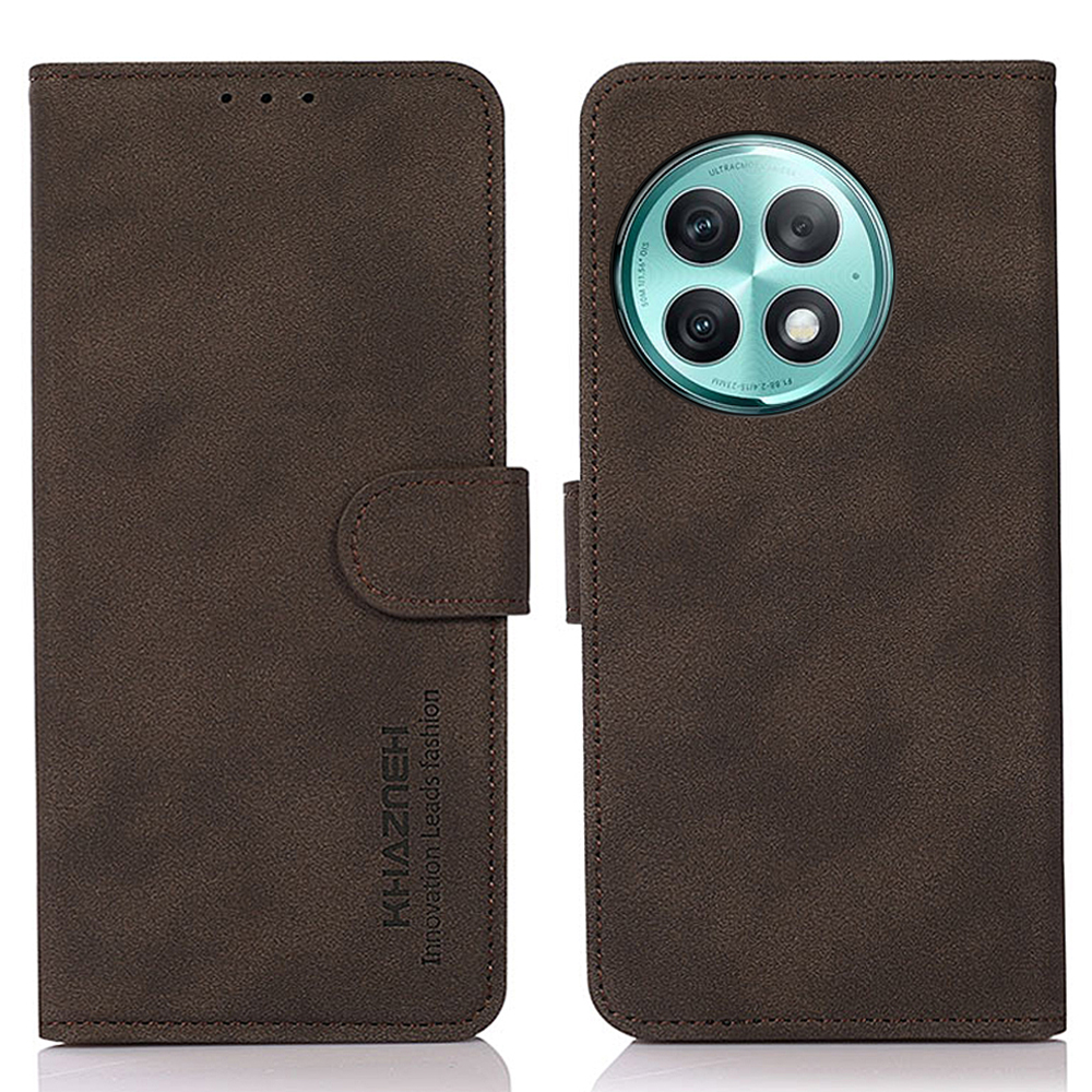 

Khazneh Für OnePlus Ace 2 Pro 5G Texthatured Wallet Stand Cover Magnetischer Verschluss PU Leder -smartphone Hülle - Braun, OnePlus Ace 2 Pro 5G