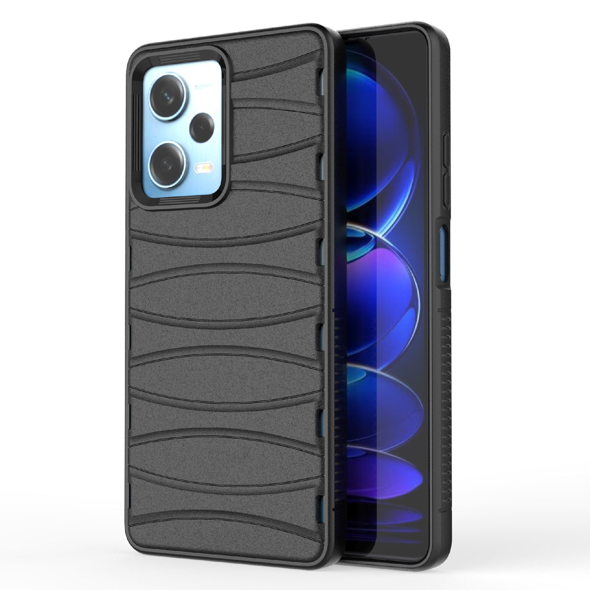 

Für Xiaomi Redmi Note 12 Pro 5g / 12 Pro Speed ​​5g Stoßdämpfer Hülle Wärme Dissipation Weiche TPU -telefonabdeckung - Schwarz, Xiaomi Poco X5 Pro 5G