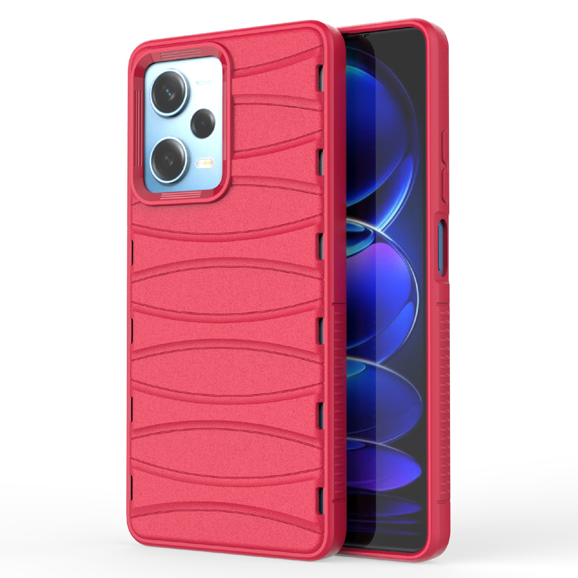 

Für Xiaomi Redmi Note 12 Pro 5g / 12 Pro Speed ​​5g Stoßdämpfer Hülle Wärme Dissipation Weiche TPU -telefonabdeckung - Rot, Xiaomi Poco X5 Pro 5G