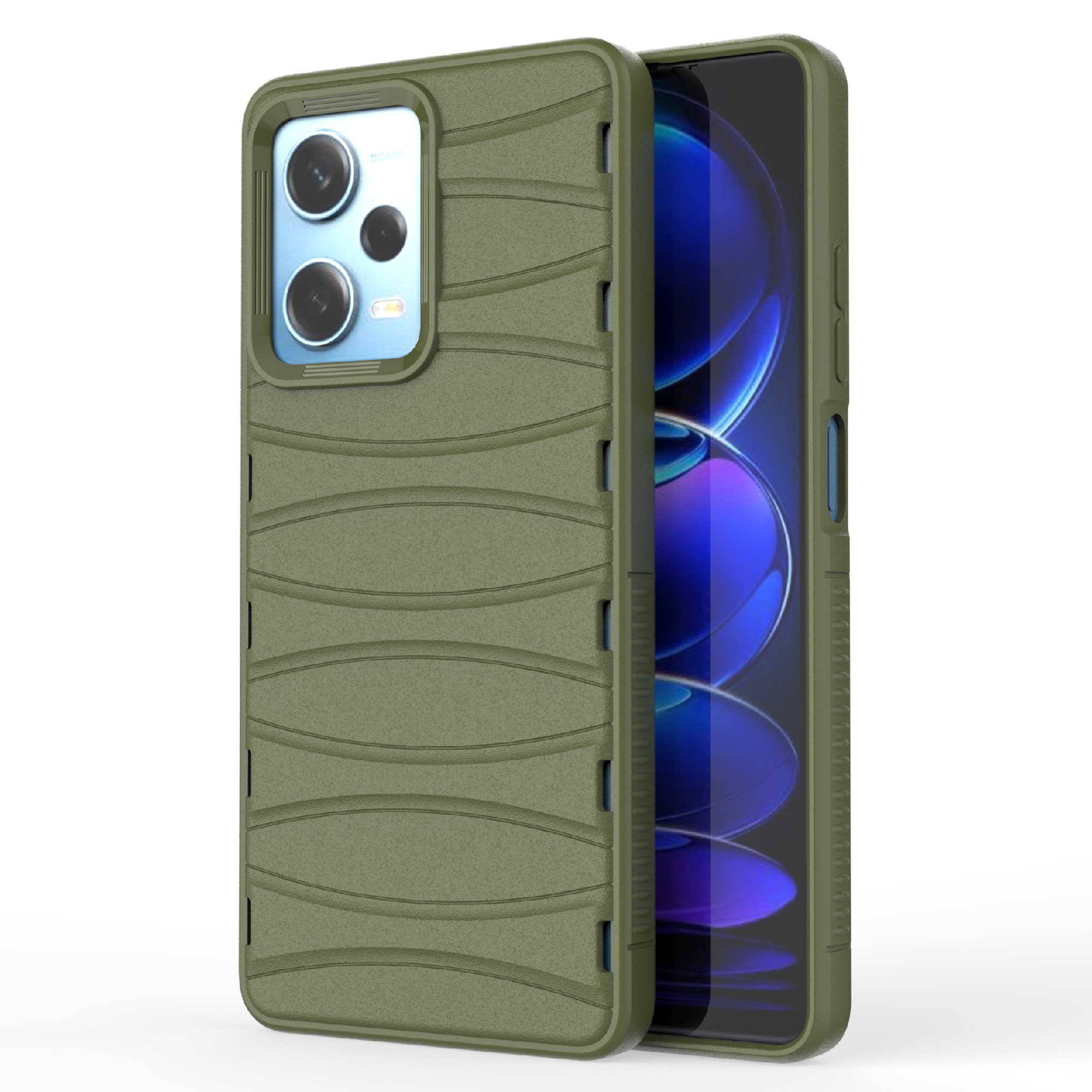 

Für Xiaomi Redmi Note 12 Pro 5g / 12 Pro Speed ​​5g Stoßdämpfer Hülle Wärme Dissipation Weiche TPU -telefonabdeckung - Grün, Xiaomi Poco X5 Pro 5G