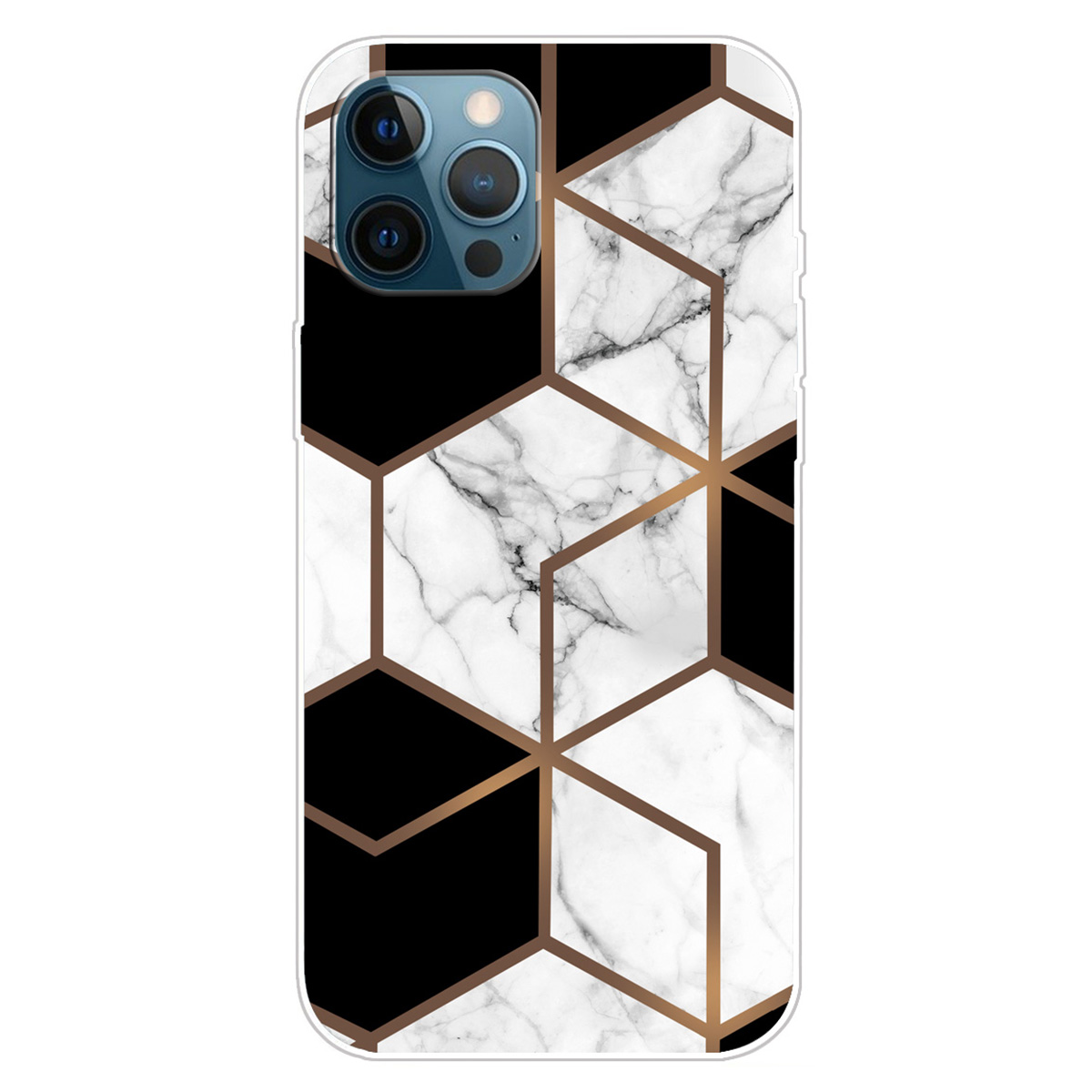 

Für Das Iphone 15 Marmormuster Gedruckte TPU -telefonhülle IMD Soft Mobiltelefon Zurück -cover, B -stil - Stil I, iPhone 15