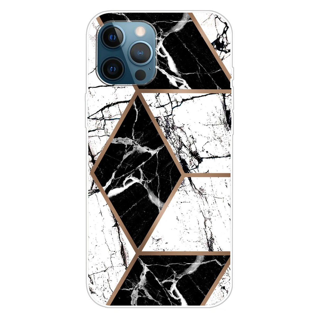 

Für Das Iphone 15 Marmormuster Gedruckte TPU -telefonhülle IMD Soft Mobiltelefon Zurück -cover, B -stil - Stil N, iPhone 15
