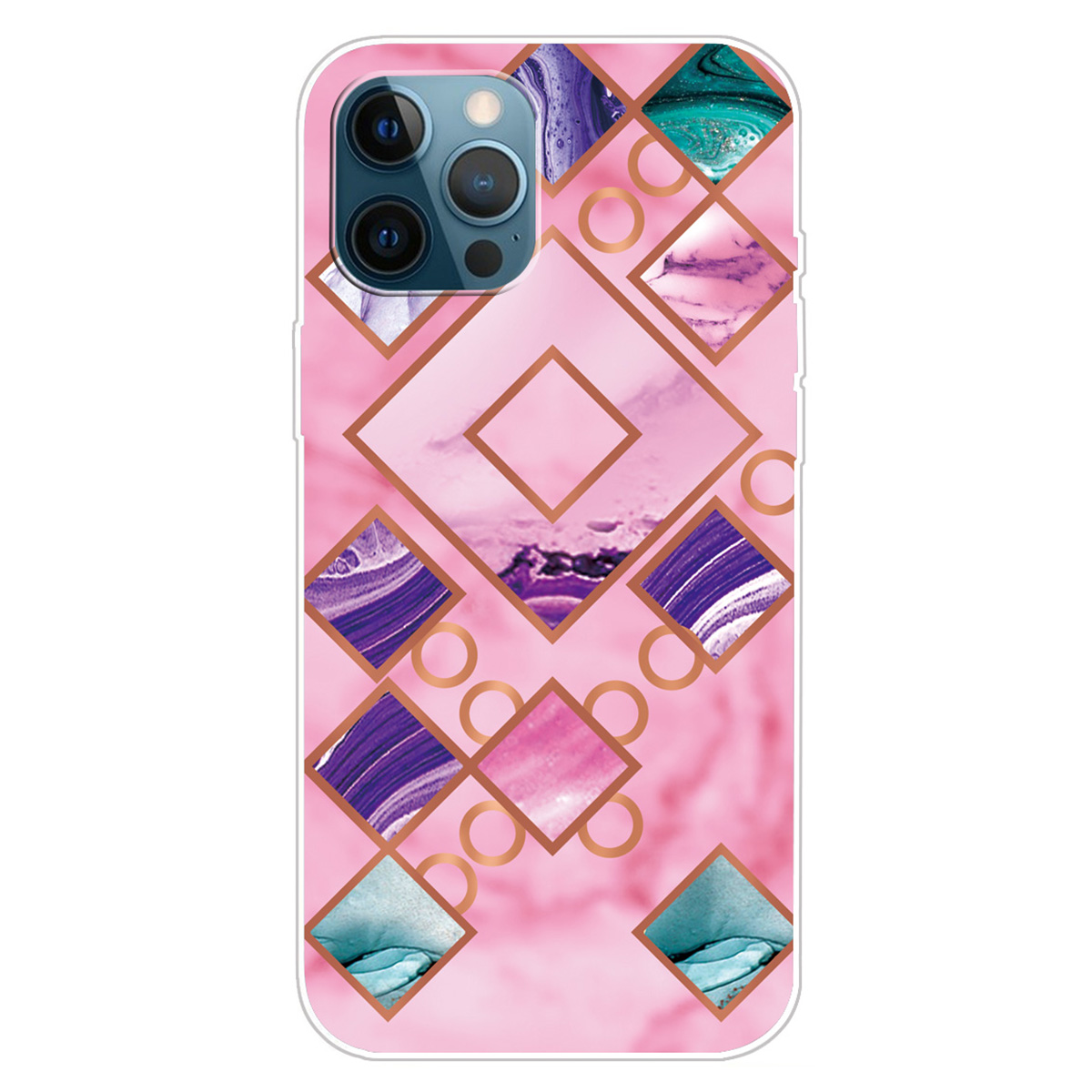 

Für Das Iphone 15 Pro Max IMD TPU Telefon Zurück -hülle Marmormuster Druckphase, B -stil - Stil B, iPhone 15 Pro Max