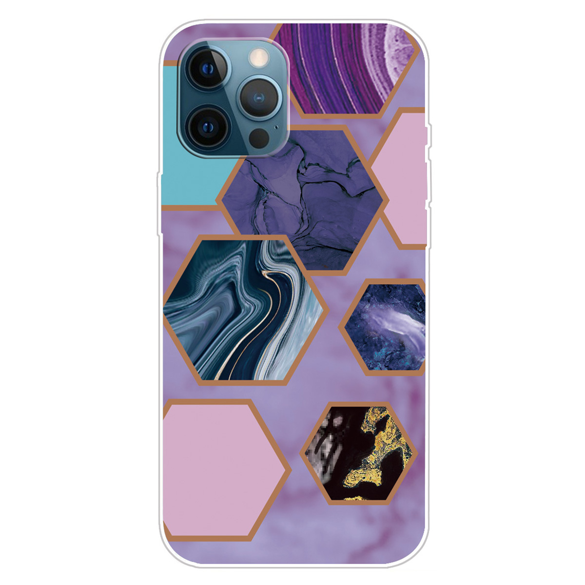 

Für Das Iphone 15 Pro Max IMD TPU Telefon Zurück -hülle Marmormuster Druckphase, B -stil - Stil F, iPhone 15 Pro Max