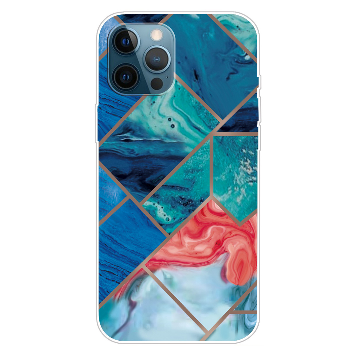 

Für Das Iphone 15 Pro TPU Drop-Proof Imd-hülle Marmormuster Druckphase-abdeckung, Stil A - Stil B, iPhone 15 Pro