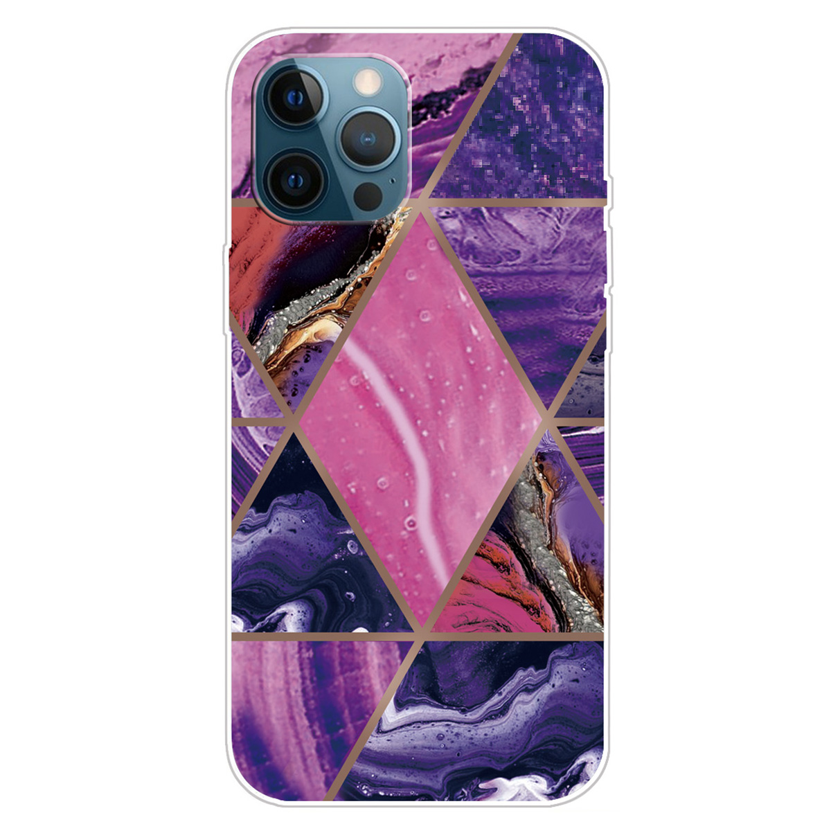 

Für Das Iphone 15 Pro Max TPU IMD Phone Protective Case Marmormuster Druck Mobile Rückseite, Stil A - Stil B, iPhone 15 Pro Max
