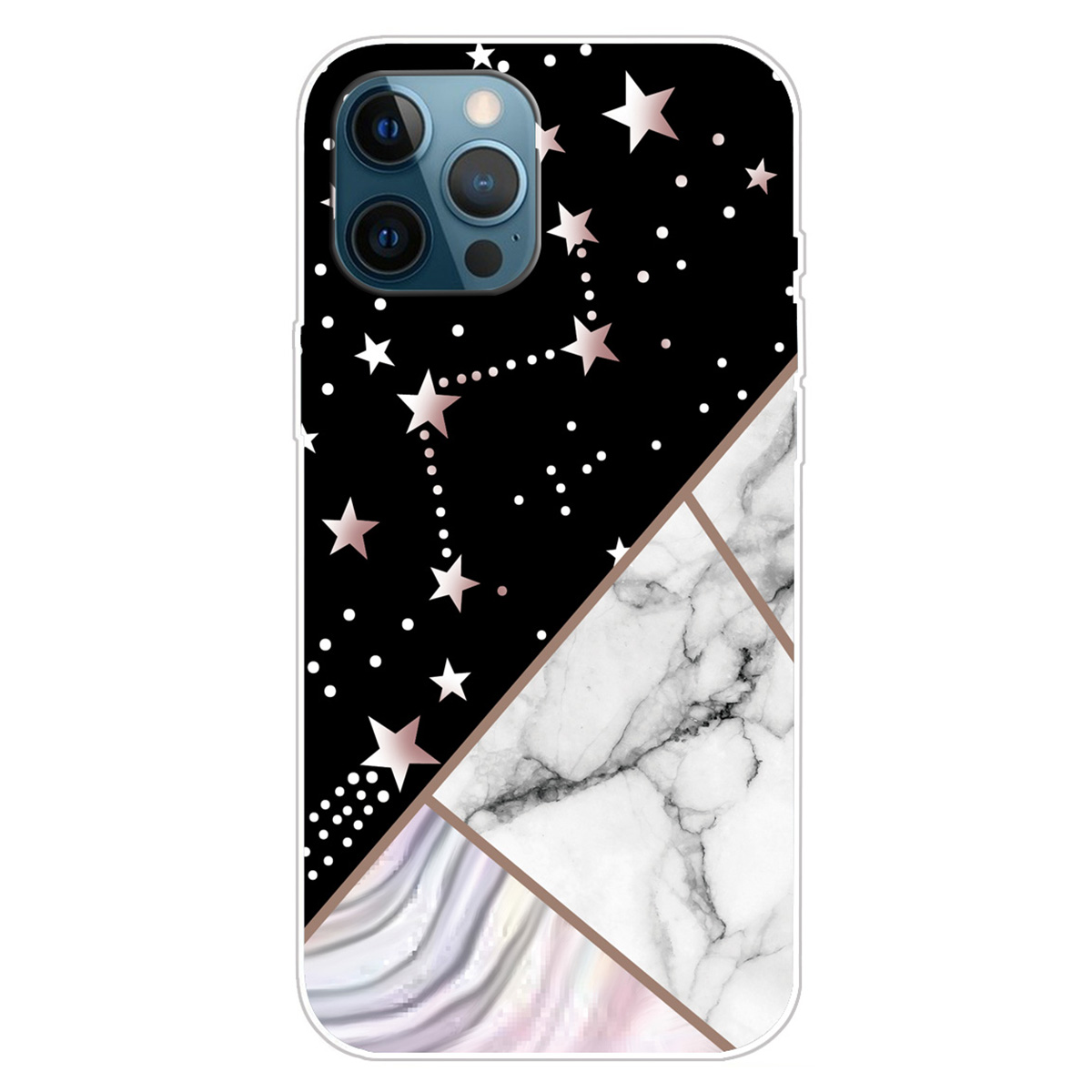 

Für Das Iphone 15 Pro Max TPU IMD Phone Protective Case Marmormuster Druck Mobile Rückseite, Stil A - Stil H, iPhone 15 Pro Max