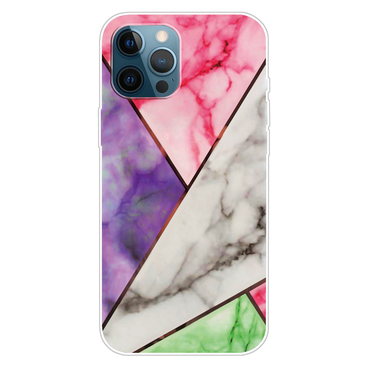 

Für Das Iphone 15 Pro Max TPU IMD Phone Protective Case Marmormuster Druck Mobile Rückseite, Stil A - Stil K, iPhone 15 Pro Max