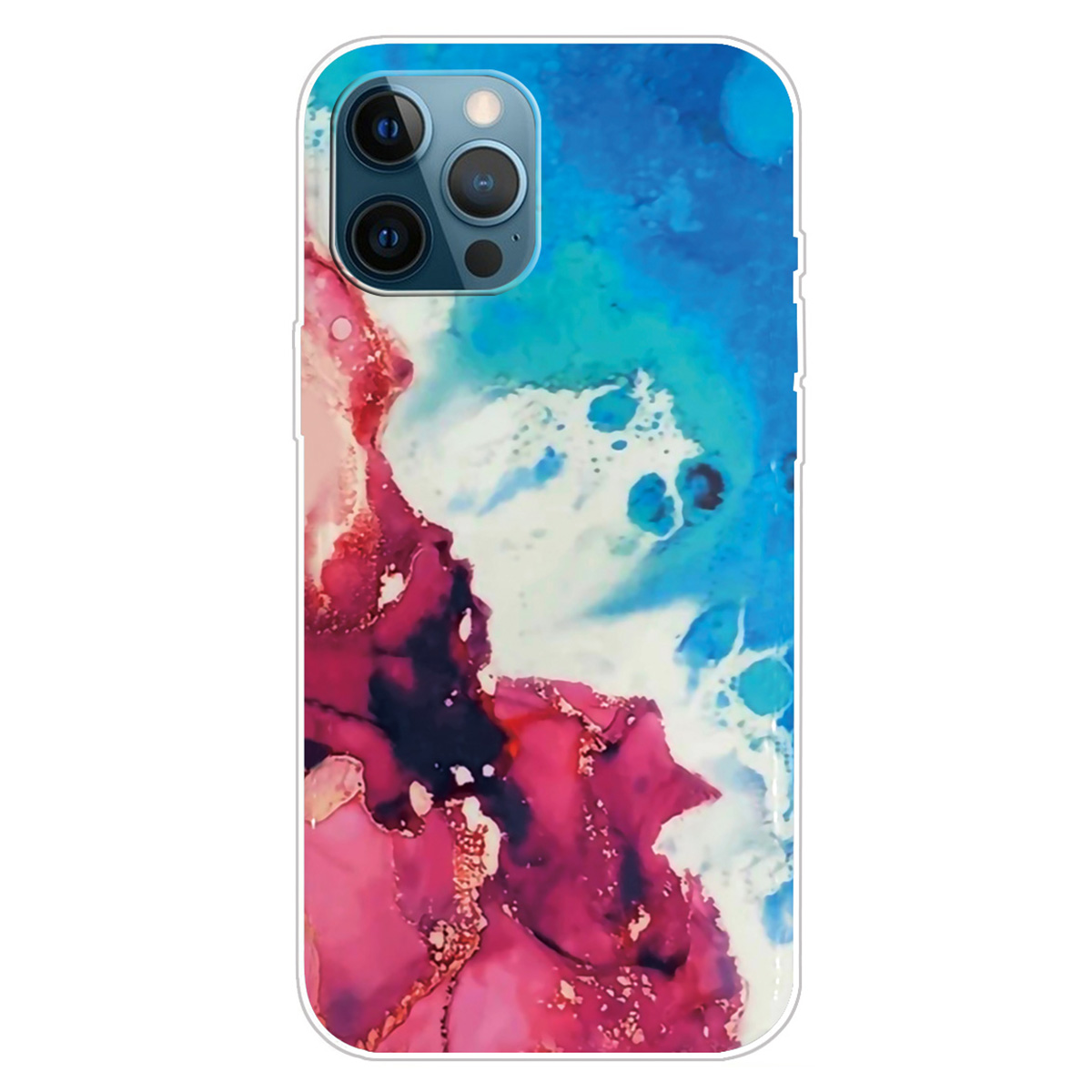 

Für Das Iphone 15 Pro Max TPU IMD Phone Protective Case Marmormuster Druck Mobile Rückseite, Stil A - Stil T, iPhone 15 Pro Max