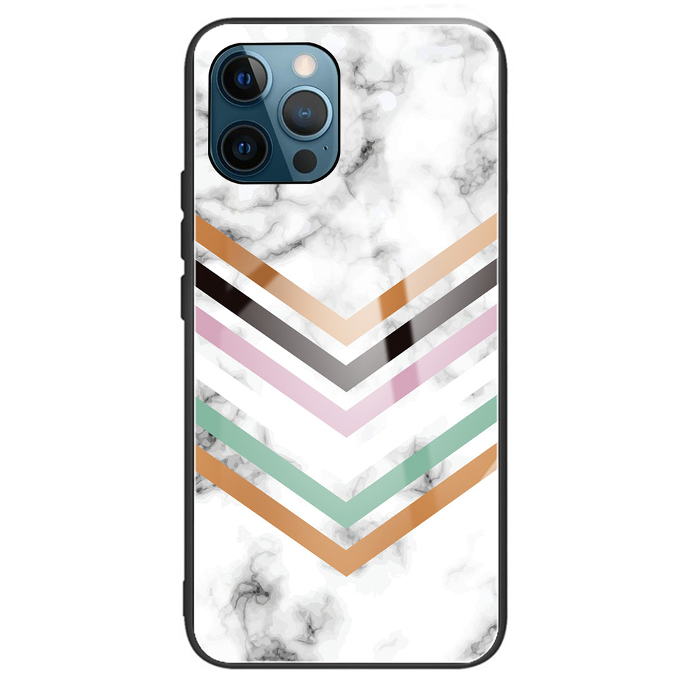

Für Das Iphone 15 Plus Schocksicheres TPU + Temperierte Glas Phone Hülle Mobile Rückzugsmuster -druckschale - Stil D, iPhone 15 Plus
