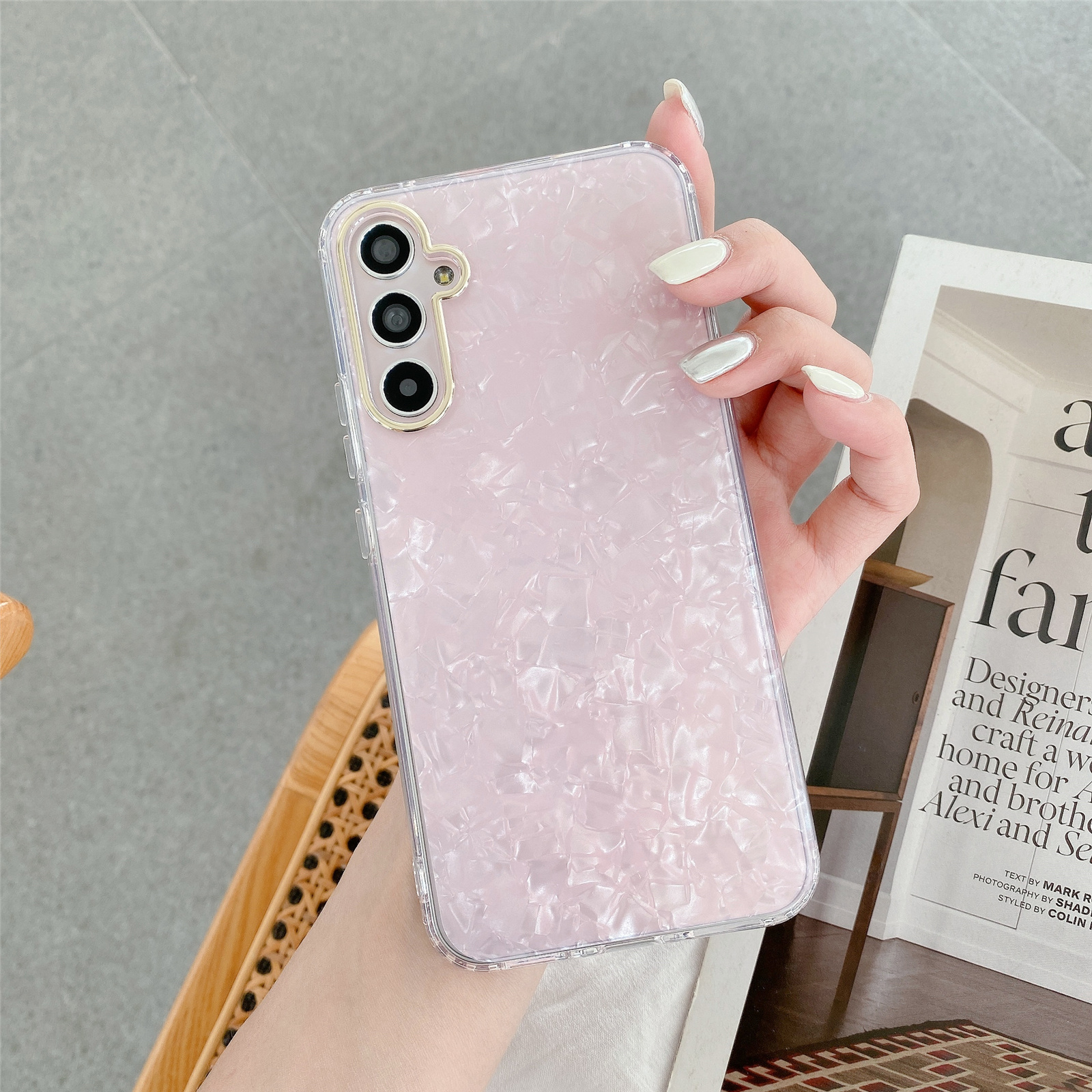 

JDCS -serie Für Samsung Galaxy A54 5G IMD -shell -muster TPU -hülle Telefonabdeckung - Rosa, Galaxy A54 5G