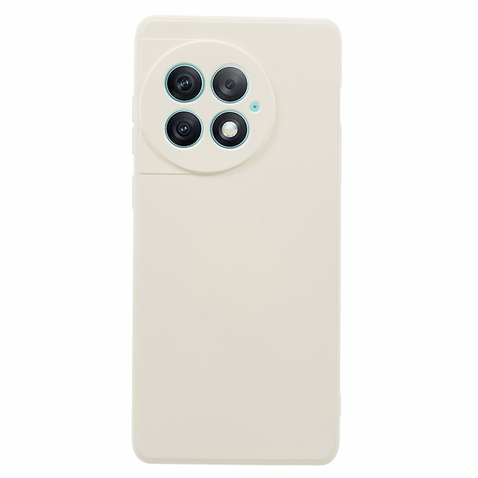 

Für OnePlus Ace 2 Pro 5G Gummizierte Tpu-back-hülle Faserfaser-anti-kratzer-telefonabdeckung - Weiß, OnePlus Ace 2 Pro 5G