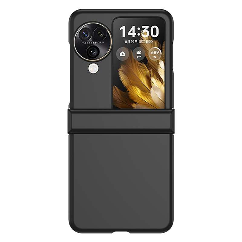 

Für Oppo Finden Sie N3 Flip 5G Scharnierschutz PC Phone Hülle Hauttouch Anti-kratzer-abdeckung - Schwarz, Oppo Find N3 Flip 5G