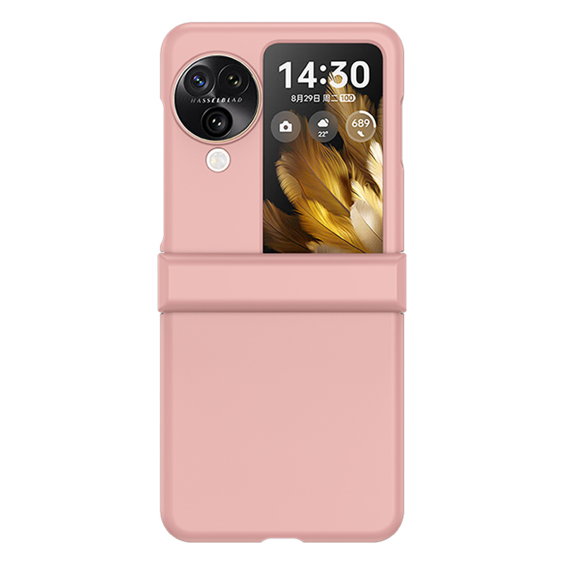 

Für Oppo Finden Sie N3 Flip 5G Scharnierschutz PC Phone Hülle Hauttouch Anti-kratzer-abdeckung - Rosa, Oppo Find N3 Flip 5G