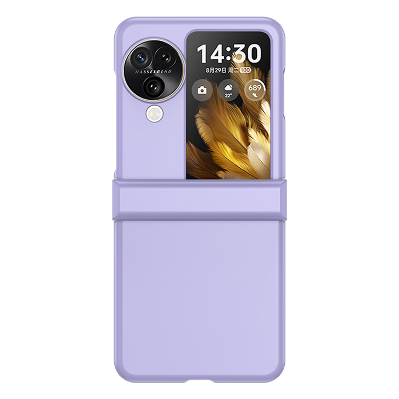 

Für Oppo Finden Sie N3 Flip 5G Scharnierschutz PC Phone Hülle Hauttouch Anti-kratzer-abdeckung - Lila, Oppo Find N3 Flip 5G
