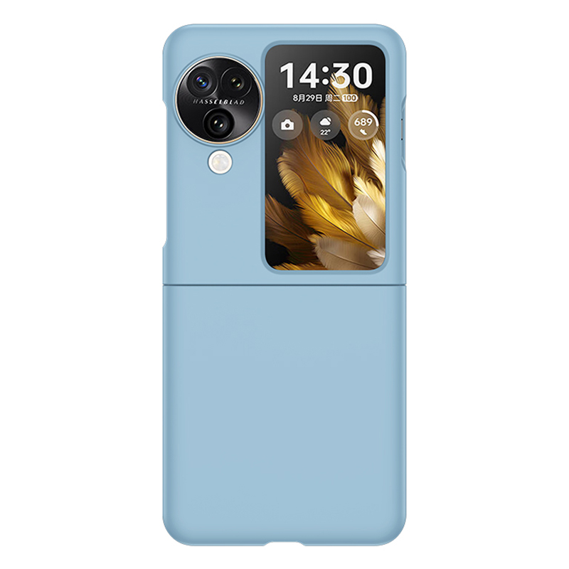 

Für Oppo Finden Sie N3 Flip 5G Slim PC Phone Case Skin-Touch Schockdcover - Baby Blau, Oppo Find N3 Flip 5G