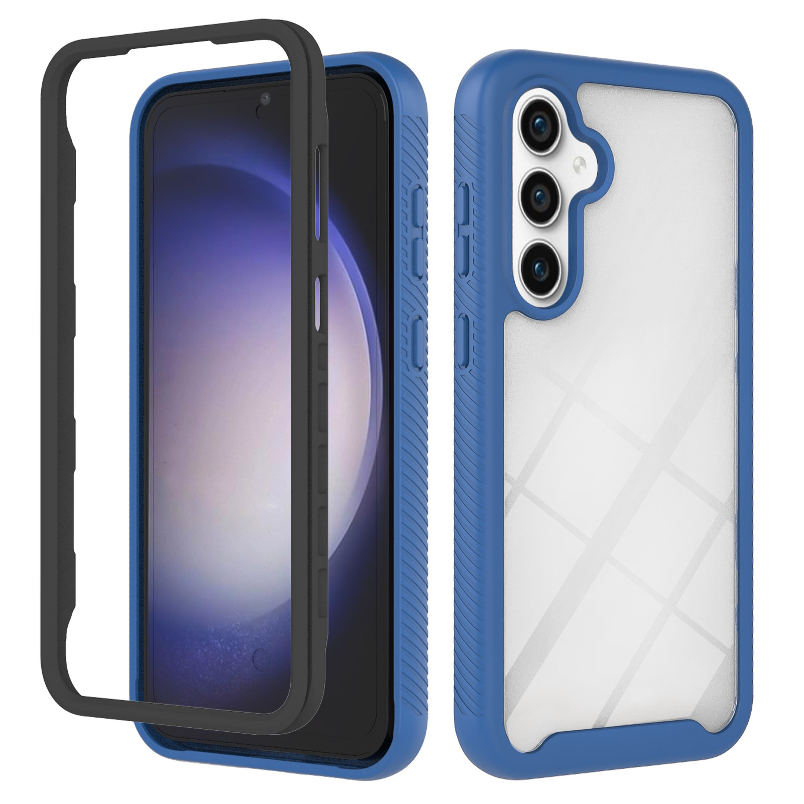 

YB PC Series-3 Für Samsung Galaxy S23 fe Pc+tpu-schutzhülle Transparentes Telefonabdeckung - Saphir, Galaxy S23 FE