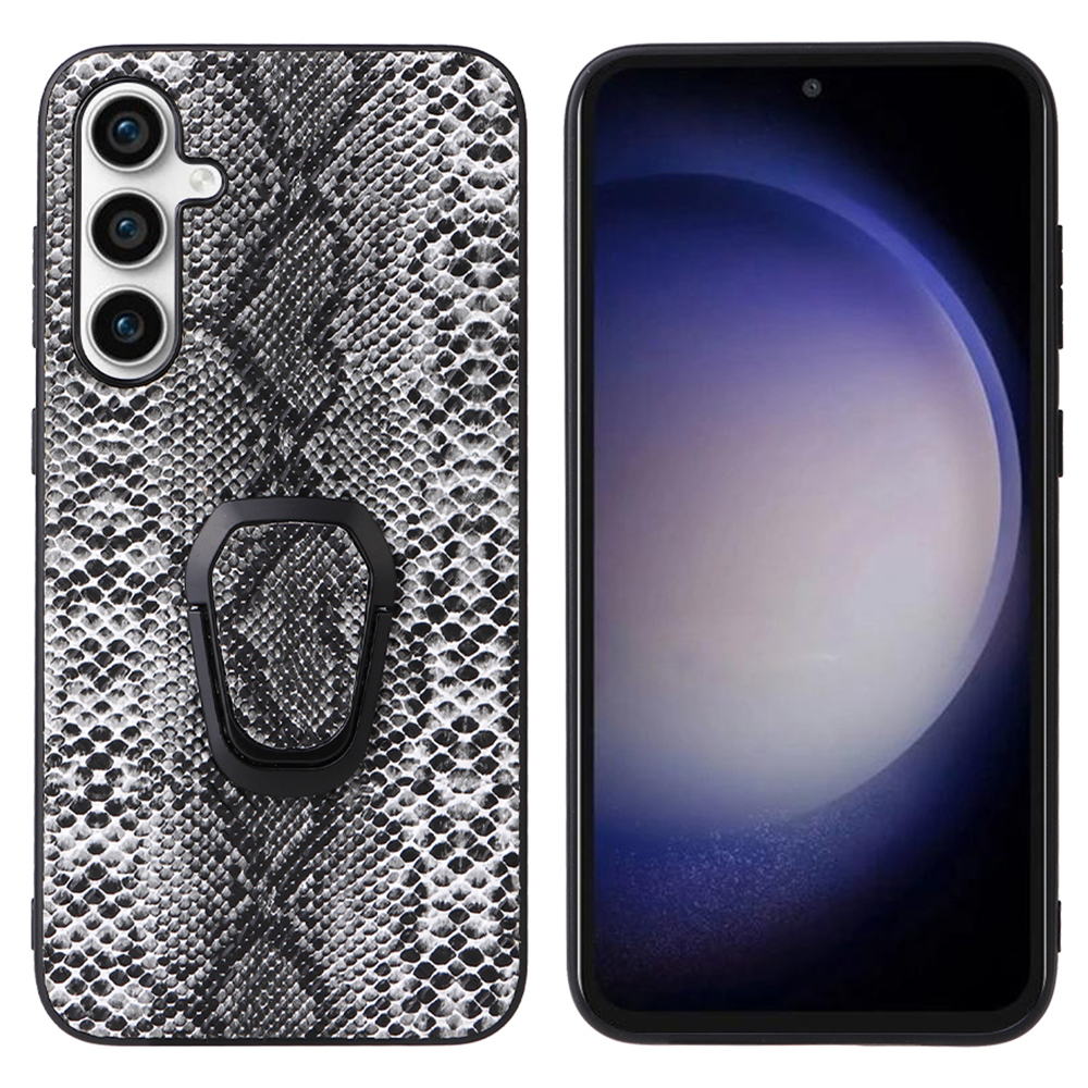

Für Samsung Galaxy S23 fe PU Leder+tpu+pc Phone Cover Kickstand Handy Back Case - Schlangenstruktur, Galaxy S23 FE
