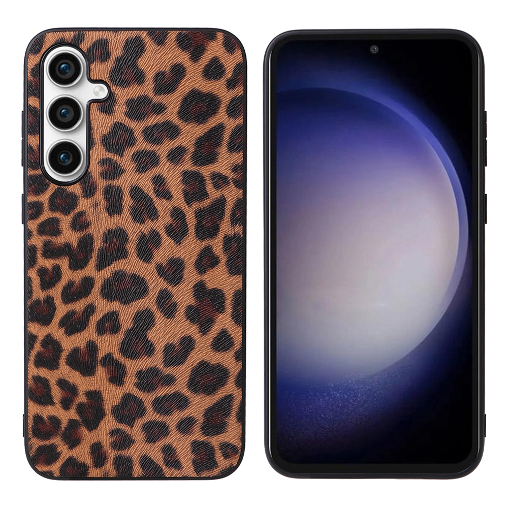 

PU + pc + Tpu-mobilfunkkoffer Für Samsung Galaxy S23 fe Anti-drop-mobiltelefon Zurück-deckung - Leopard, Galaxy S23 FE