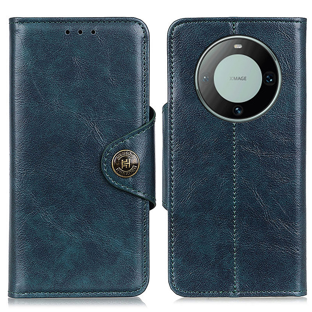 

Khazhen Für Huawei Mate 60 Pro Anti-scratch-brieftaschenhülle Schockdichte Lederabdeckung - Blau, Huawei Mate 60 Pro