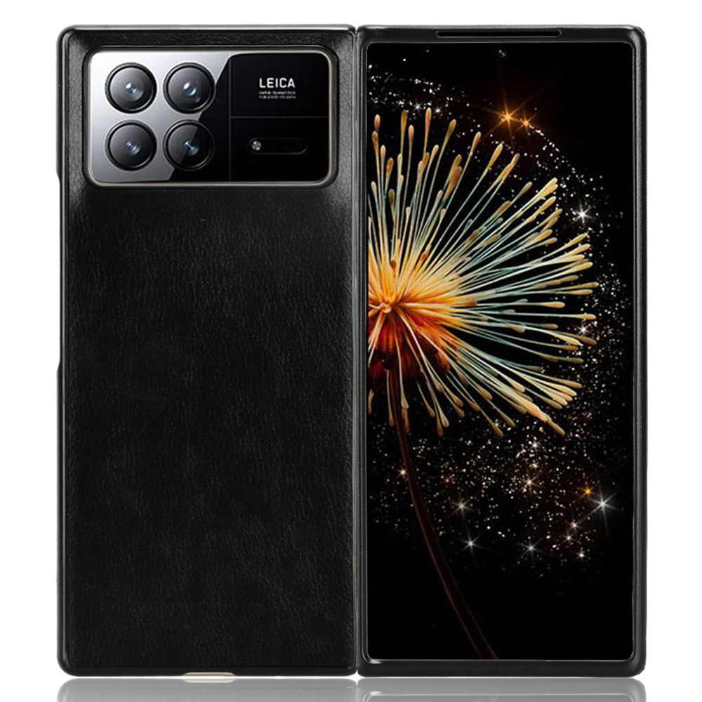 

Für Xiaomi Mix Fold 3 5G PU Lederbeschichtete TPU+PC -schutzhülle Litchi Textur Klappung Telefonabdeckung - Schwarz, Xiaomi Mix Fold 3 5G