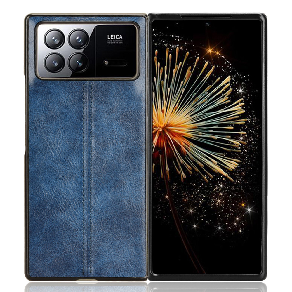 

Für Xiaomi Mix Fold 3 5G Schockdes Schutzhülle Stitching Line PU Leder Beschichtete PC+TPU -telefonabdeckung - Blau, Xiaomi Mix Fold 3 5G