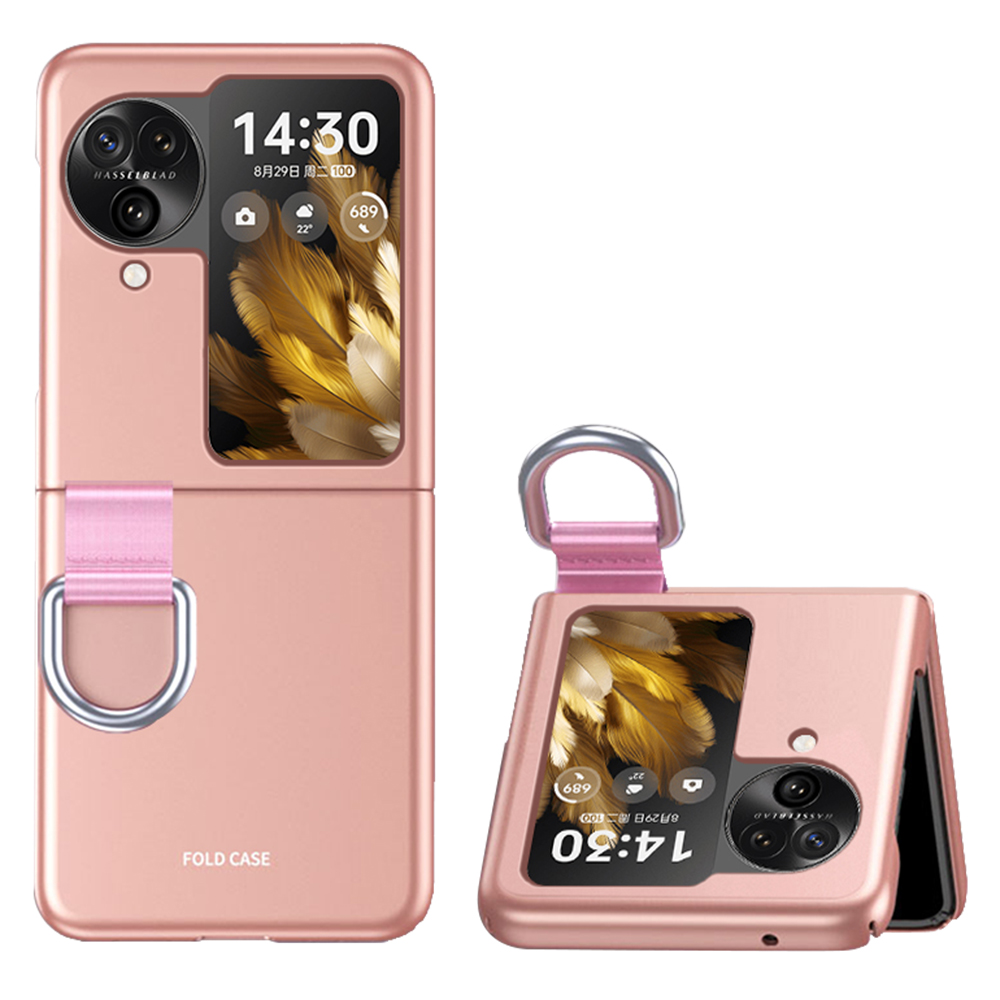 

Anti-drop-hard-pc-telefonkoffer Für Oppo Finden Sie N3 Flip 5G Ringfingerhalter Schockdcoverabdeckung - Roségold, Oppo Find N3 Flip 5G