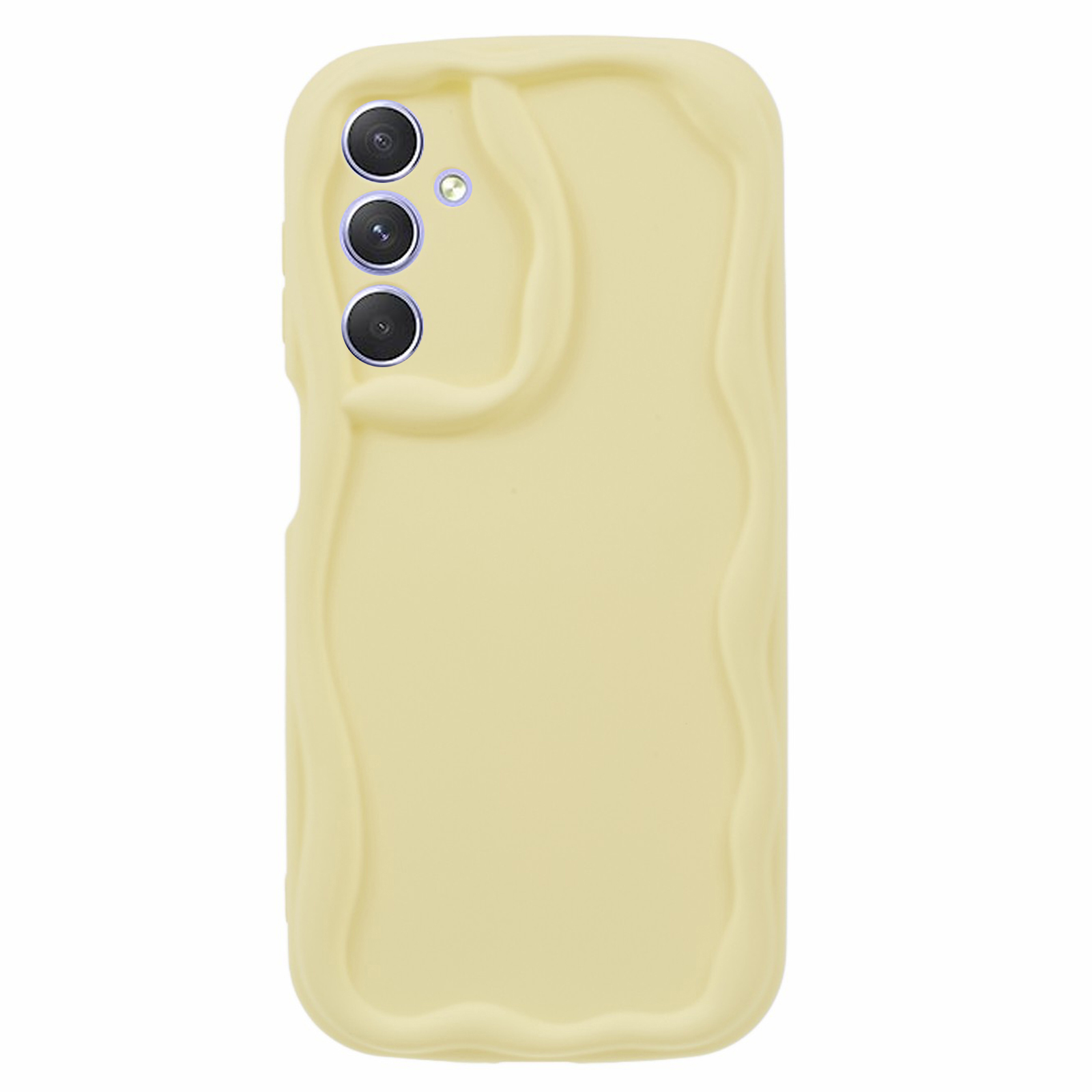 

Gummierte TPU -abdeckung Für Samsung Galaxy A24 4G Hülle Süßigkeitenfarbe Telefonschale - Gelb, Galaxy A24 4G