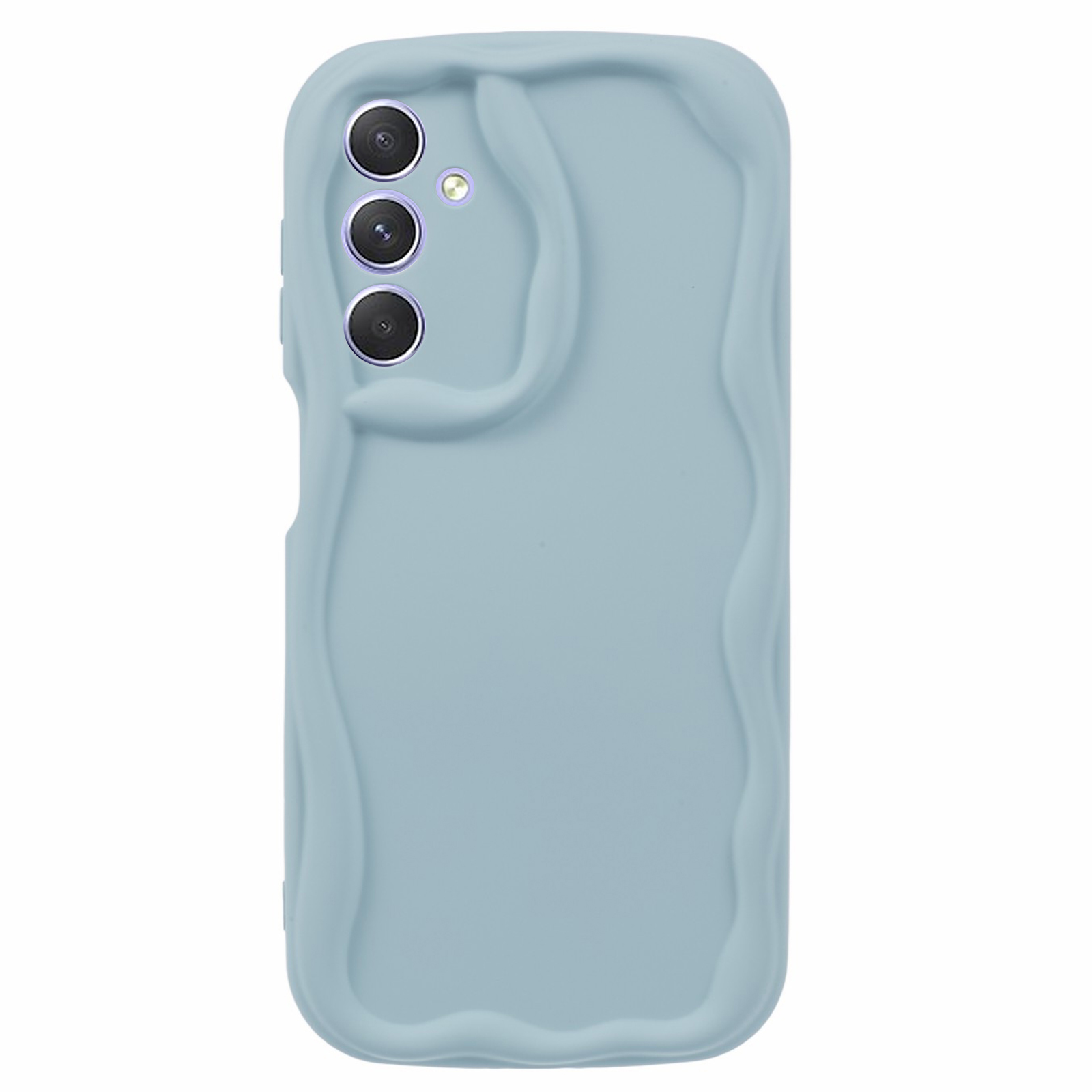 

Für Samsung Galaxy A14 5G / A14 4G Hülle Süßigkeiten Farbe Gummiziertes TPU -mobiltelefonabdeckung - Baby Blau, Galaxy A14 5G