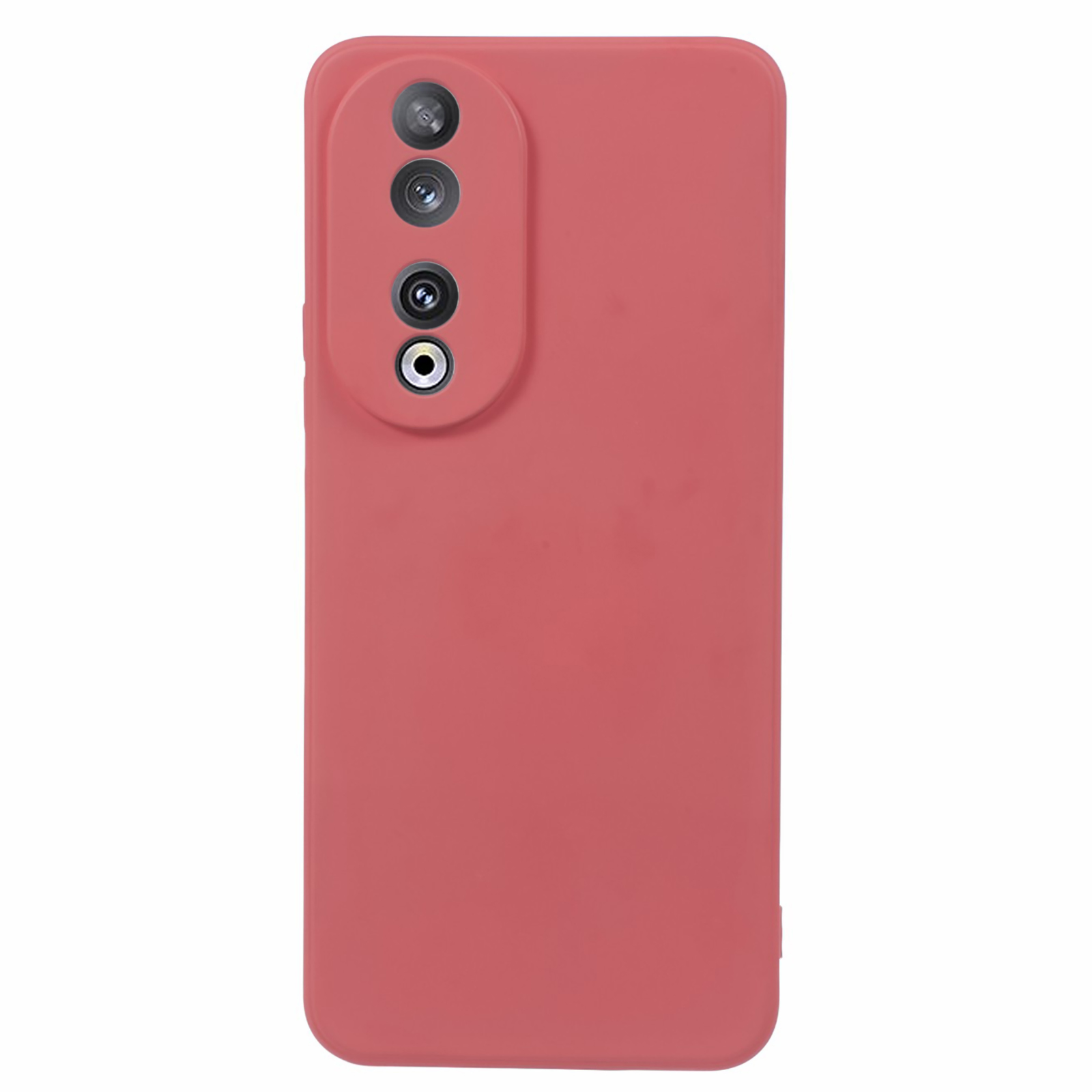 

Für Ehren 90 Case Gummizierte TPU -mobiltelefonabdeckung - Hawthornrot, Honor 90