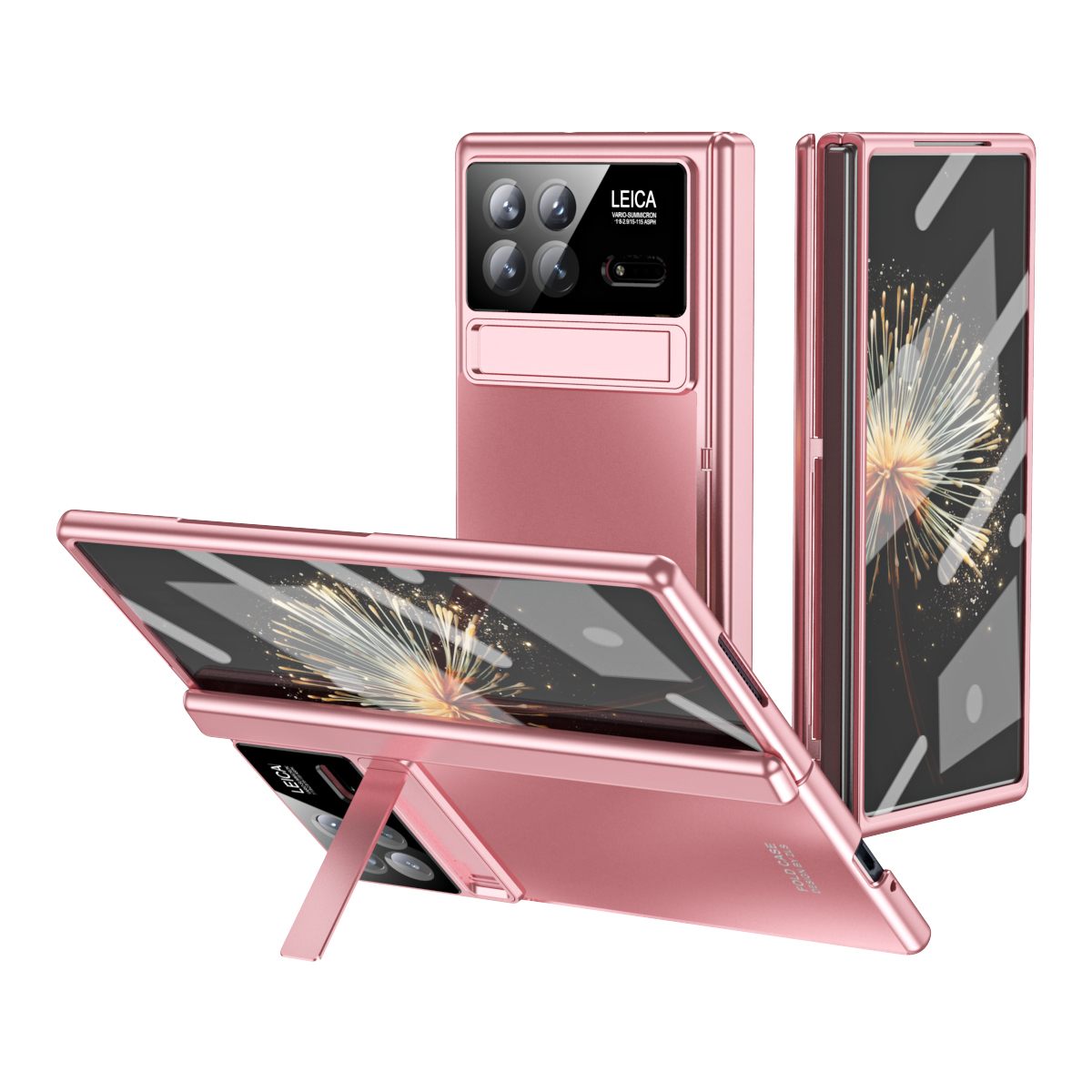 

Für Xiaomi Mix Fold 3 5G Hülle Kickstand -pc -elektroplatte Mit Screenfilm + Objektivfilm - Roségold, Xiaomi Mix Fold 3 5G