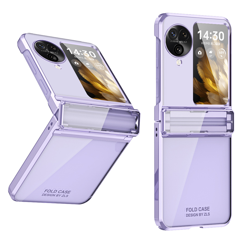 

Für Oppo Finden Sie N3 Flip 5G Hülle Harte PC -elektroplating Clear Telefonabdeckung - Lila, Oppo Find N3 Flip 5G